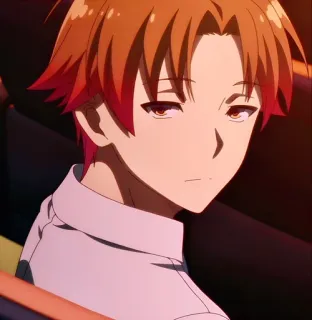 ⭐ f0df5bf1 Ayanokoji Classroom of the Elite アニメ, ようこそ実力至上主義の教室へ, 綾小路, キャラクター, アニメーション telegram sticker