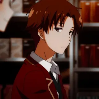 ⭐ f1b7bec9 Ayanokoji Kiyotaka Classroom of the Elite アニメ, ようこそ実力至上主義の教室へ, 綾小路清隆, 漫画, 学校 telegram sticker