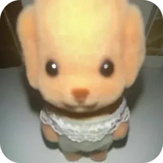 ⭐ 2df2f87e mainan, binatang, anjing, boneka telegram sticker