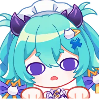 😴 36bee6be Anime, Fofo, Chibi, Vtuber, Kawaii, Mangá telegram sticker