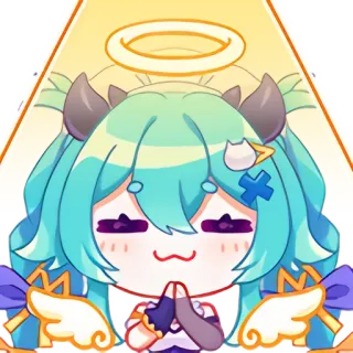 👼 4e5edd91 Anime, Anjo, Bonito, Kawaii, Chibi, Mangá telegram sticker