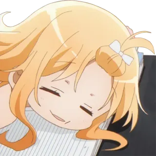 🤤 24193eac anime, ragazza, dormire, carino, cartone animato whatsapp sticker
