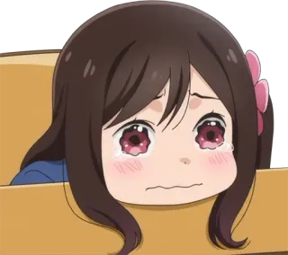 🥺 8e2de5d6 Anime, Triste, Piangere, Ragazza, Cartone animato, Kawaii telegram sticker