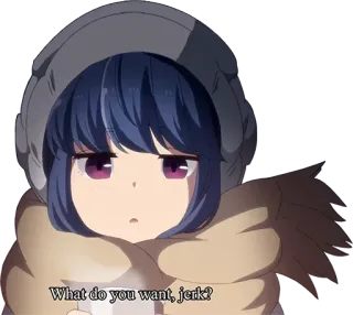 😒 b3ef4e51 What do you want, jerk? anime, ragazza, insulto, idiota, caffè, infastidito/a telegram sticker