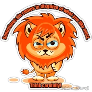 Sticker_lion telegram stickers