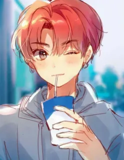 Anime boy @Sticker_Mania_Channel whatsapp stickers