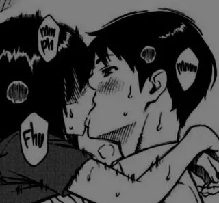 💋 4247ef69 Fhu 키스, 애니메이션, 만화, 포옹, 로맨스 telegram sticker