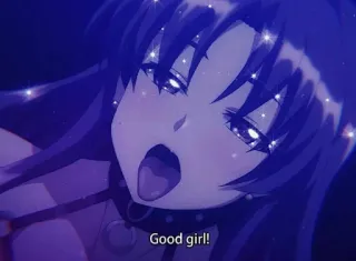 🥵 5cf497e0 Good girl! 애니메이션, 여자, 만화, 목걸이, 착한 여자아이 telegram sticker