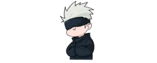 ✨ 4af81297 Gojo Satoru Jujutsu Kaisen Anime, Mangá, Jujutsu Kaisen, Gojo Satoru, Chibi whatsapp sticker