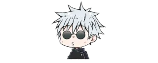 ✨ 5240bdff Gojo Satoru Jujutsu Kaisen Anime, Mangá, Chibi, Gojo, Jujutsu Kaisen, Personagem, Óculos whatsapp sticker
