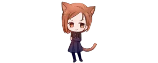 ✨ 99eb0683 Anime, Chibi, Garota gato, Mangá whatsapp sticker