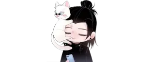 ✨ b952c4d5 gato, animal, chibi, arte digital, anime, fofo whatsapp sticker