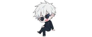 ✨ bd9f5481 Gojo Satoru Jujutsu Kaisen Anime, Jujutsu Kaisen, Gojo Satoru, Mangá, Personagem, Fanart, Chibi whatsapp sticker