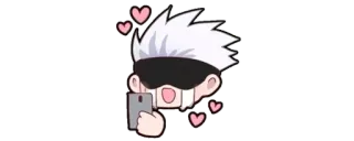 ✨ c1f58005 Satoru Gojo Jujutsu Kaisen Anime, Chibi, Personagem, Gojo, Satoru Gojo, Jujutsu Kaisen whatsapp sticker