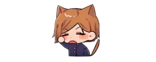 ✨ c7b89044 Anime, Orelhas de gato, Chibi, Fofo whatsapp sticker