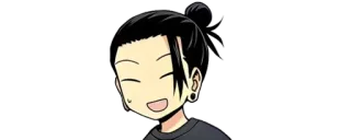 ✨ d524b0b2 Anime, Mangá, Desenho animado, Personagem, Sorriso, Feliz whatsapp sticker