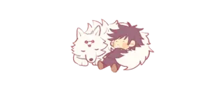 ✨ ebfd3481 Anime, Chibi, Fofo, Cachorro, Dormindo whatsapp sticker