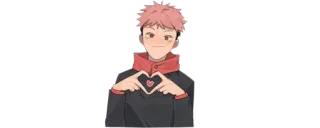 ✨ f27f5e85 Yuji Itadori Jujutsu Kaisen Anime, Coração, Fofo, Mangá, Yuji Itadori, Jujutsu Kaisen whatsapp sticker