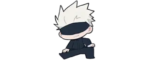 ✨ f5979137 Gojo Satoru Jujutsu Kaisen Anime, Gojo Satoru, Jujutsu Kaisen, Chibi, Personagem, Adesivo whatsapp sticker