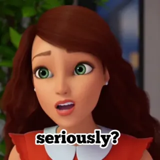 💗 53de1d83 seriously? การ์ตูน, สีหน้า, จริงจัง, สงสัย telegram sticker