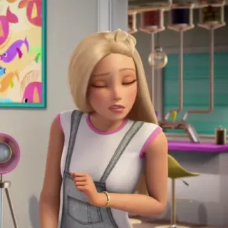 💗 5b8a2a01 Barbie บาร์บี้, แฟชั่น, แอนิเมชั่น, การ์ตูน, ตัวละคร telegram sticker