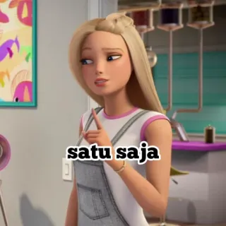 💗 e31c5ca8 Barbie satu saja บาร์บี้, การ์ตูน, แอนิเมชั่น, ตัวละคร telegram sticker