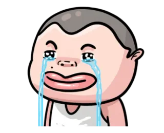 😂 cb5feefb llorando, triste, dibujos animados, emoción, llanto telegram sticker