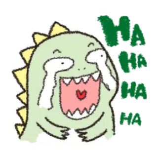 🤣 e3063425 呜呜呜 恐龙, 哭泣, 卡通, 可爱, 情绪, 悲伤 telegram sticker