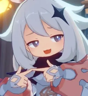 🥺 045d2e27 Paimon Genshin Impact paimon, genshin impact, anime, smug, kawaii, video game telegram sticker