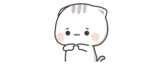 ✨ 256ec7f4 chat, mignon, autocollant, kawaii telegram sticker