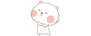 🧸 0d2e5aa8 oso, lindo, enojado, dibujos animados, animal whatsapp sticker