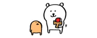🧸 b146e133 チャリン oso, personaje, dibujos animados, kendama, personaje whatsapp sticker