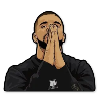 🙏 539e64e9 Drake rapper, cantor, Drake, celebridade, artista telegram sticker