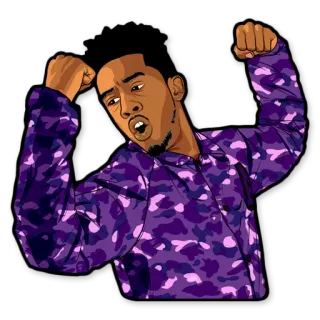 HOOD @RAPMUSICTIME telegram stickers