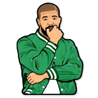 🤔 b519e054 Drake Drake, Celebridade, Cantor, Rapper, Músico telegram sticker