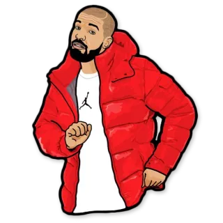 🕺 dd01f1a8 Drake Drake, Rapper, Música, Artista telegram sticker