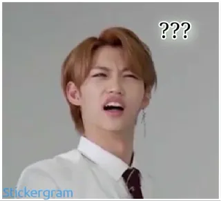 🌚 53766229 Felix ??? สับสน, คำถาม, สีหน้า, เคป็อป, ไอดอล telegram sticker