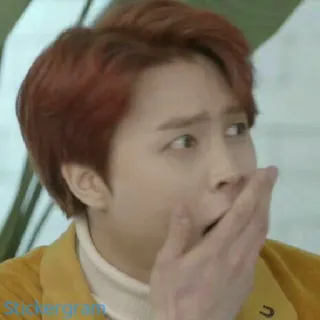 😮 603137db ตกใจ, ประหลาดใจ, อารมณ์, หน้า, ผู้ชาย telegram sticker