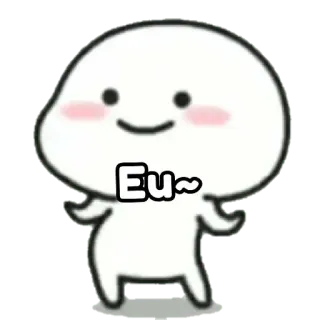 😀 f7d6cabc Eu~ mignon, joyeux, danse, dessin animé, tâche telegram sticker