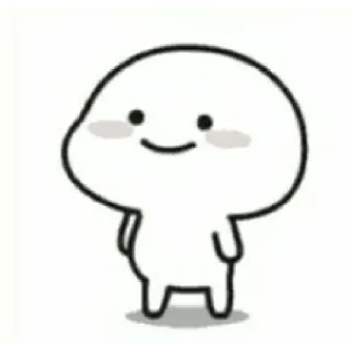 😀 dbde43f6 cute, cartoon, minimalist, simple, adorable telegram sticker