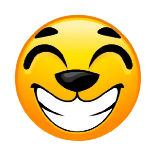 😀 c209a468 Emoji, Smiley, Feliz, Cara, Sonrisa, Dibujos animados telegram sticker