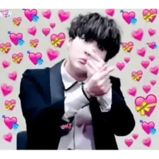 😀 e347a885 kpop, chanteur, idole, coeur, amour whatsapp sticker