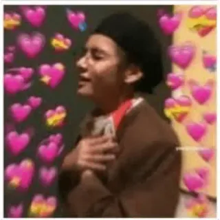 😀 f108256b amour, coeurs, kpop, mignon, personne, affection whatsapp sticker