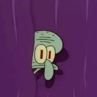 😀 8664beb7 Squidward Spongebob Squarepants dibujos animados, squidward, bob esponja, gracioso, espiando whatsapp sticker