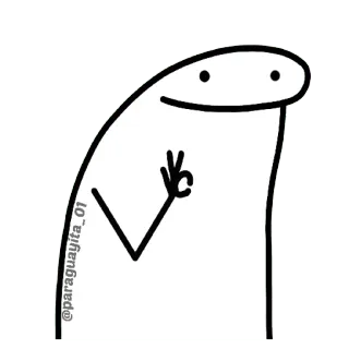 😀 51b9a12a @paraguayita_01 персонаж, стикер, ок, рука whatsapp sticker
