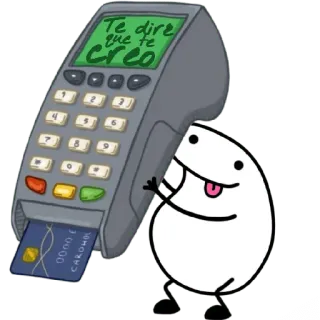 😀 e9df5cfa Te diré que te creo cartão de crédito, máquina, pagamento, desenho telegram sticker