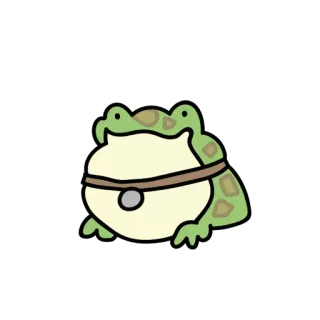 😀 2b5f8320 กบ, สัตว์, สัตว์ครึ่งบกครึ่งน้ำ, น่ารัก, สติกเกอร์ telegram sticker