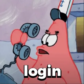 π 368aa9ad Patrick Star Spongebob Squarepants login cartoon, spongebob, patrick, phone, funny telegram sticker