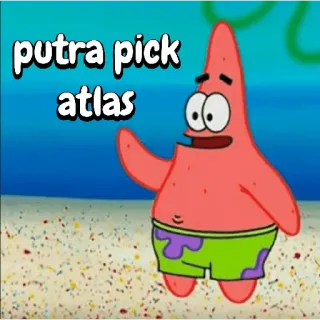 π 6a1f44e5 Patrick Star SpongeBob SquarePants putra pick atlas patrick, star, spongebob, cartoon, friend, beach telegram sticker