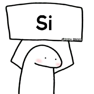 😀 4a59944f Si oui, bonhomme allumette, panneau, affirmatif whatsapp sticker